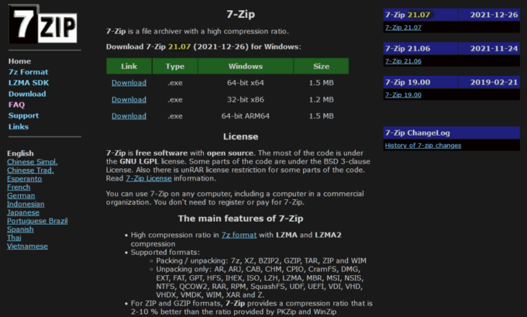 Compactador 7-Zip: falha pode gerar invasões no Windows