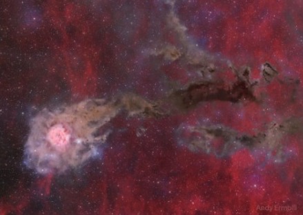 Brilho da Nebulosa do Casulo
